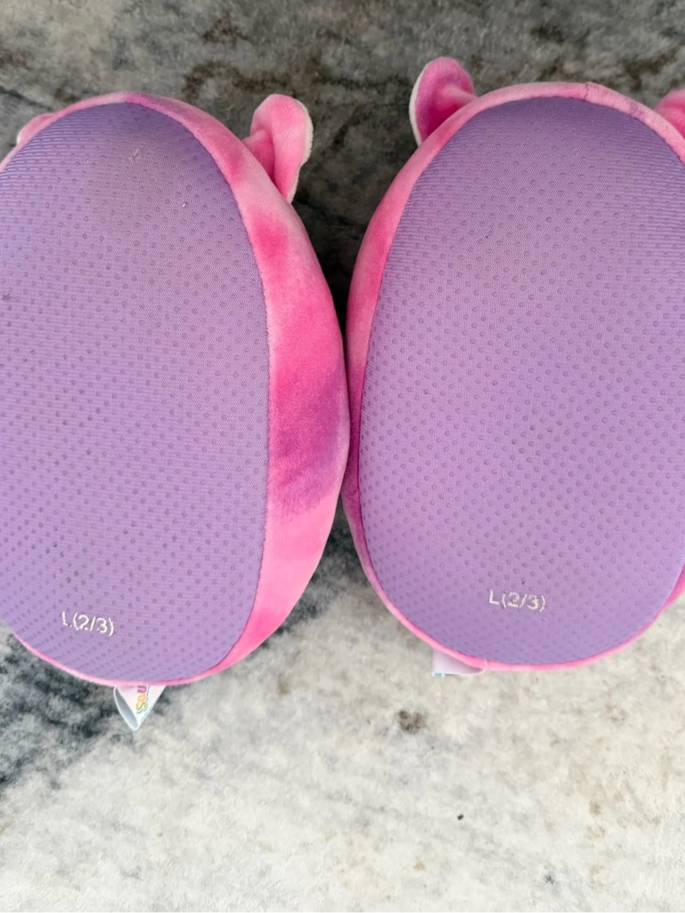 Squishmallows Pink Unicorn Plush Toddler Slippers